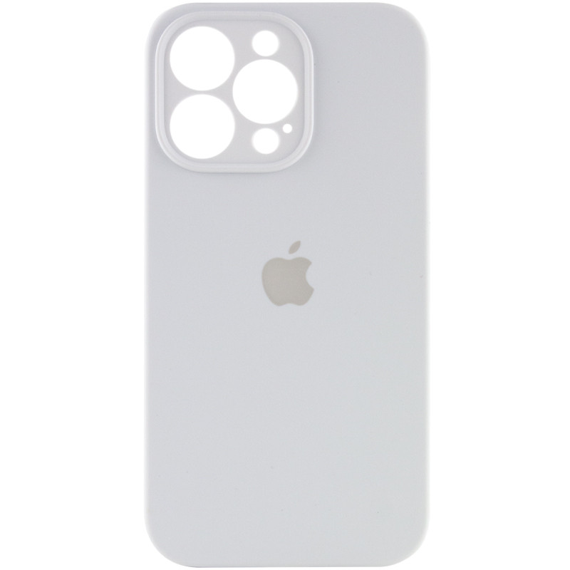 Silicone Case Full Camera Protective (AA) для iPhone 15 Pro Max (White)-0